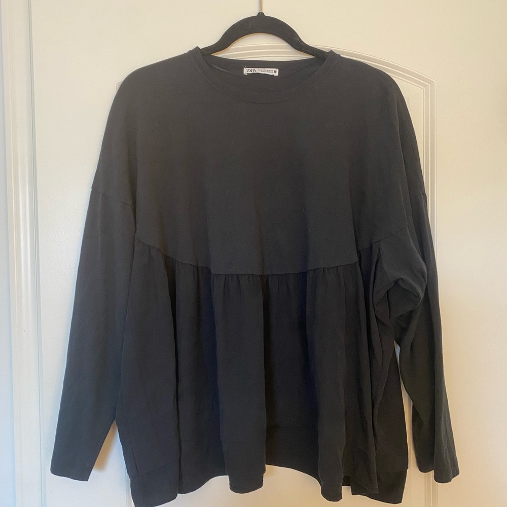 Zara long sleeve babydoll top